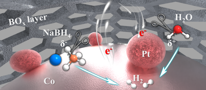 Optimized Pt-Co/BN Catalysts with Pt-Co@BOx Core-Shell for Efficient NaBH4 Hydrolysis